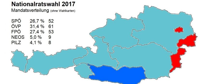 Nationalratswahl 2017 Endergebnis ohne WK, Stand 15.10. 22:06 Uhr