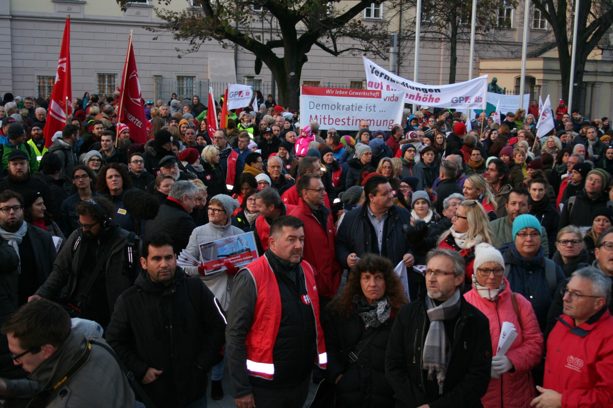 Kundgebung gegen Kigagebühren