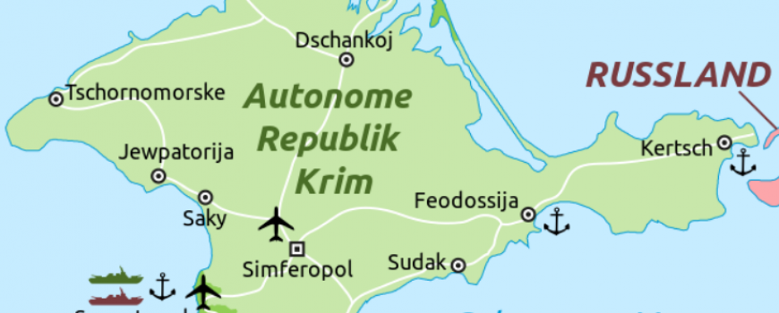 Autonome Republik Krim Karte der Halbinsel Krim