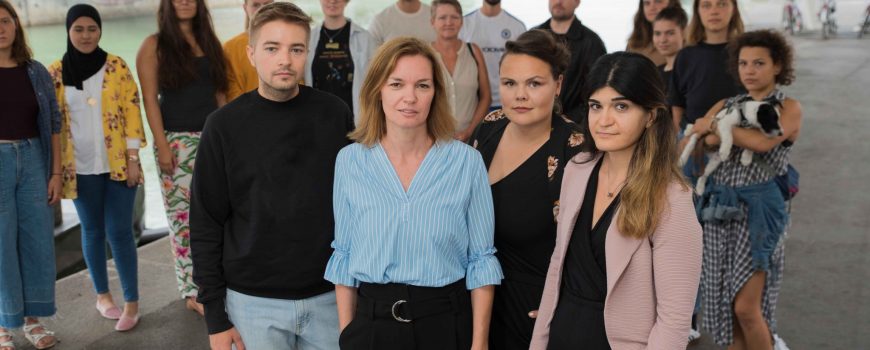 FrauenVB JPG Christian_Berger_Andrea_Hladky_Lena_Jaeger_Schifteh_Hashemi_Frauenvolksbegehren_Pressefoto_(c)Carl_Dewald
