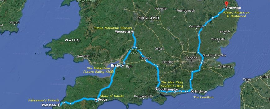From Norwich to Port Isaac