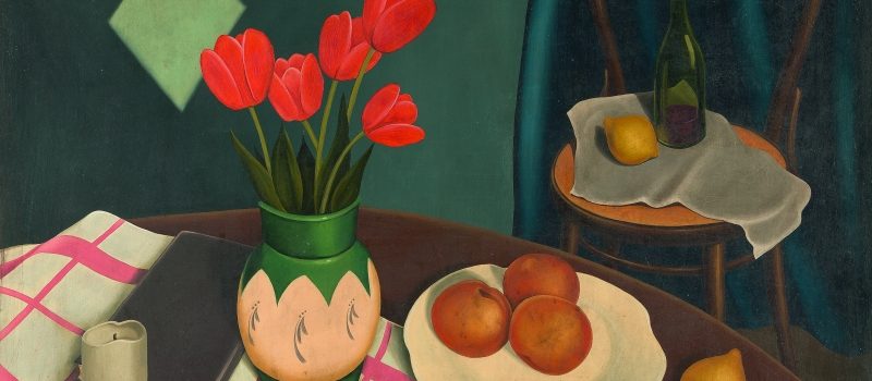 Herbert Ploberger Stillleben mit Tulpen