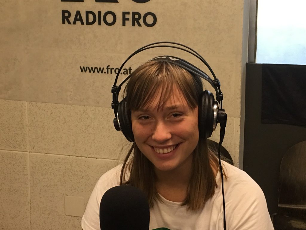 Katharina Forstner (Fridays for Future Linz) im FRO-Studio