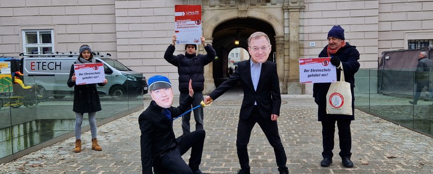 Linz gegen Rechts Landhaus Aktion