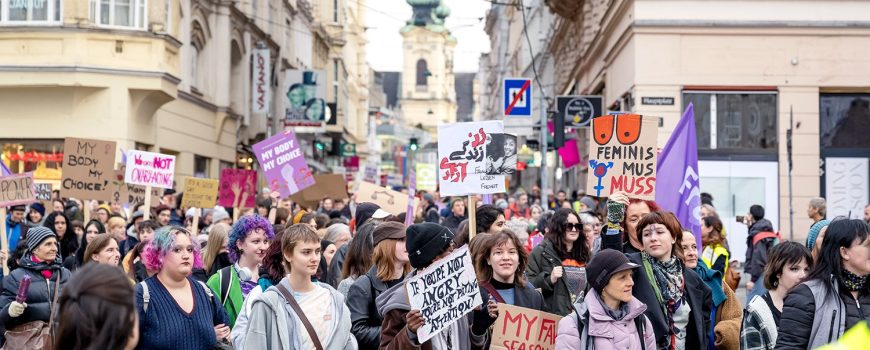 (c) Violetta Wakolbinger Demo zum Int. Frauentag