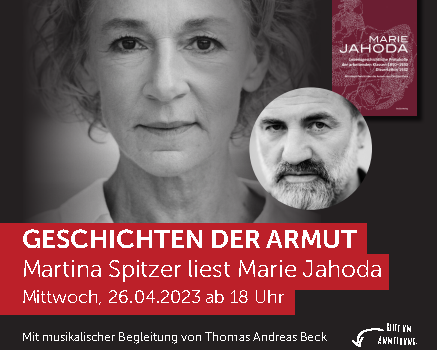 Lesung Jahoda mit Martina Spitzer in der Tabakfabrik