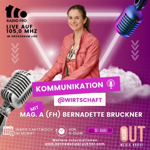Kommunikation@Wirtschaft mit Bernadette und Gästen Logo