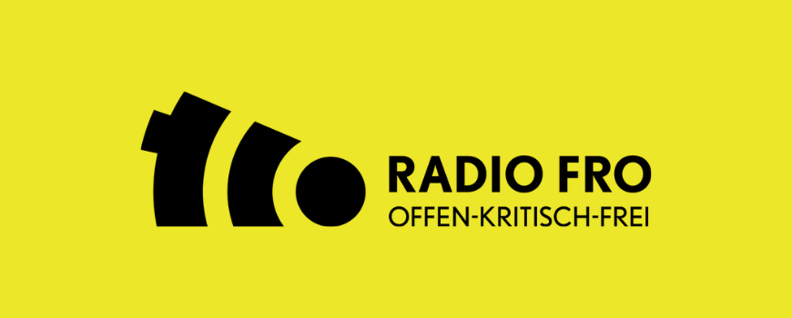 FRO Logo auf gelbem Hintergrund Header