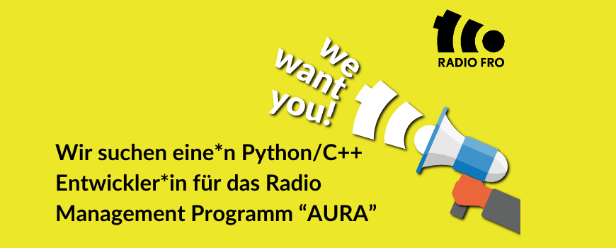 Wir suchen eine*n Python/C++ Entwickler*in für das Radio Management Programm “AURA”