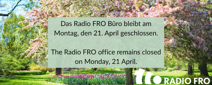 Büro geschlossen 21. April