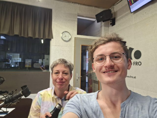Martin Siedler (rechts) und Petra Moser im Studio 1