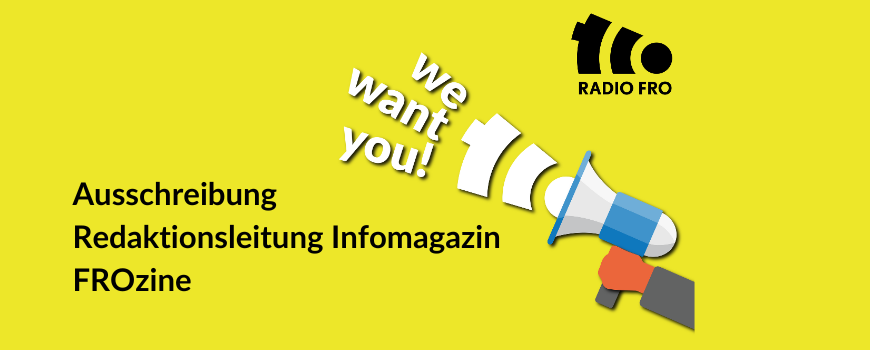 FROzine Leitung Ausschreibung