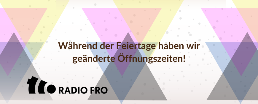 Geänderte Öffnungszeiten für die Feiertage