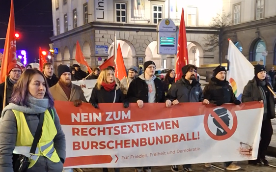 Demonstration Linz gegen Rechts
