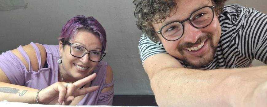 Der Frühe Juli-Frosch mit David und Elke