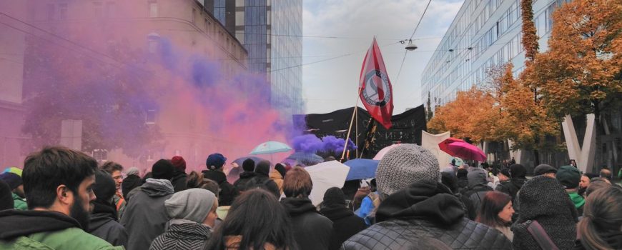 Demonstration des Bündnis Linz gegen rechts Michael Diesenreither