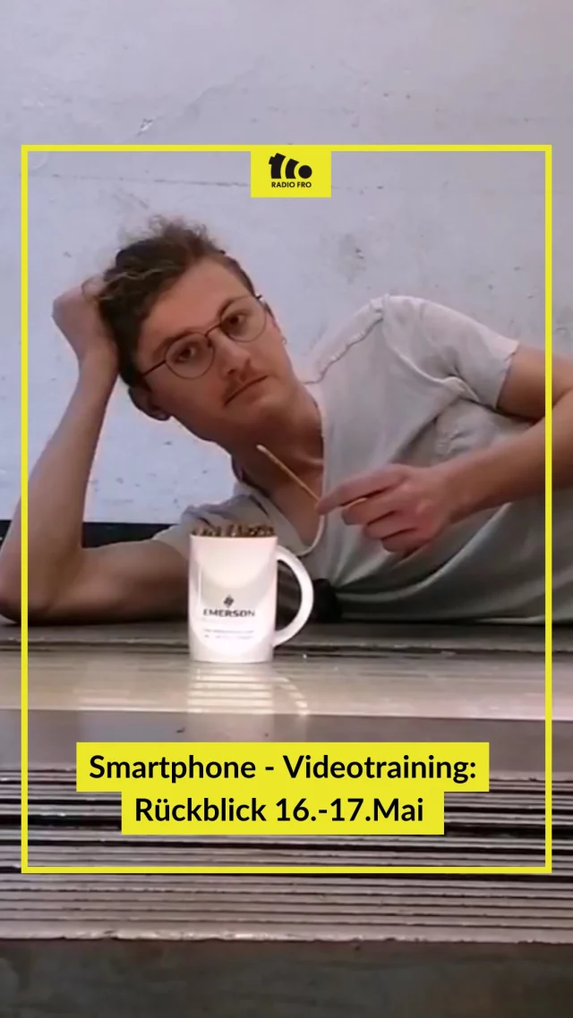 Unser Praktikant Martin war am 16. und 17. Mai beim Smartphone-Videotraining mit Smartphone Video Trainings , ein Workshop Modul der Digital Academy. Das Ergebnis des Trainings und was Martin aus dem Workshop mitnehmen konnte, seht ihr hier. 👀

#radiofro #offen #kritisch #frei #freiesradio #freiemedien #smartphone #videotraining