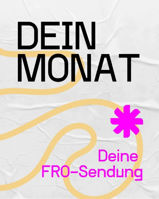 Dein Monat, deine FRO-Sendung✨

Zwölf Monate - zwölf Sendungen aus dem aktuellen FRO-Programm. Passend zu den Charakterzügen deines Geburtsmonats haben wir dir eine Sendung zugeordnet.

👀Swipe durch & finde heraus, welche Sendung zu dir passt!

Mehr auf fro.at oder live auf 105.0 MHz in Linz
#radiofro #offen #kritisch #frei #freiesradio #deinemonatdeinesendung #horoskop #radiosendung