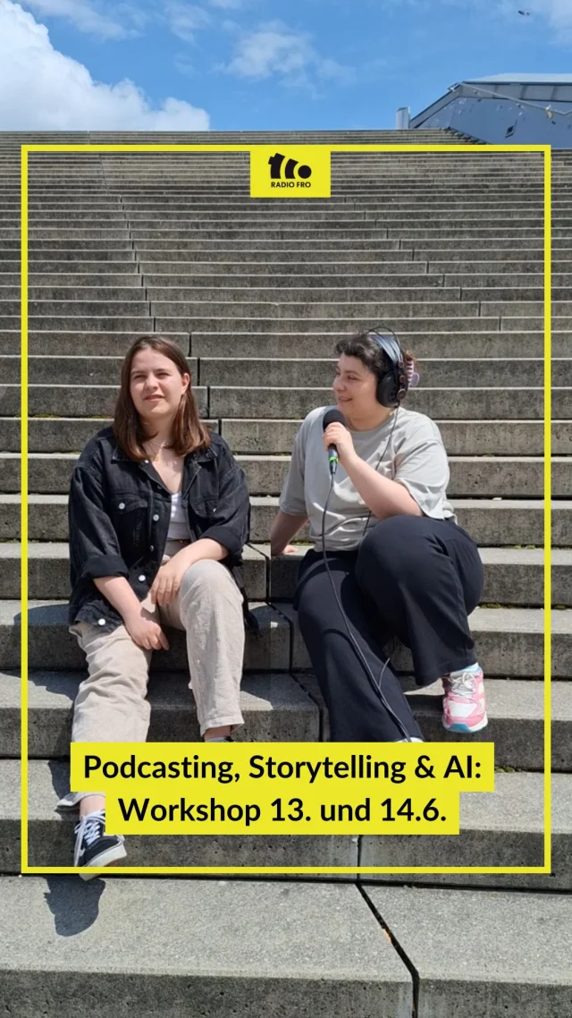 🎙️ Podcasting, Storytelling & AI-Tools 

Du willst packende Podcasts gestalten und wissen, wie dir KI dabei hilft? Dann ist dieser Workshop mit Radioprofi Mirjam Winter genau das Richtige!

📅 13. & 14. Juni bei Radio FRO in Linz
🎧 Von AI-Tools bis Storytelling – praxisnah & kreativ

Weitere Infos zum Workshops und zur die Anmeldung findet ihr unter dem Link in der Bio oder auf fro.at/workshops! 💥
#Podcasting #Storytelling #AItools #RadioFRO #DigitalAcademy #LinzEvents